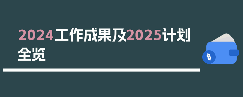 2024工作成果及2025计划全览