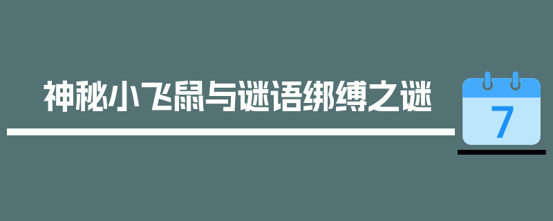 神秘小飞鼠与谜语绑缚之谜