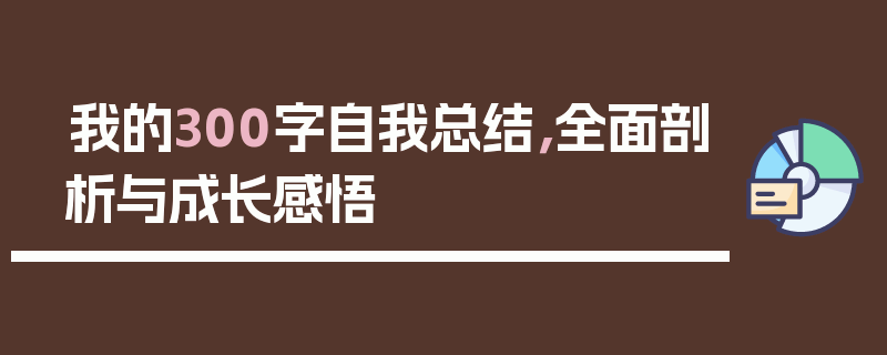 我的300字自我总结，全面剖析与成长感悟