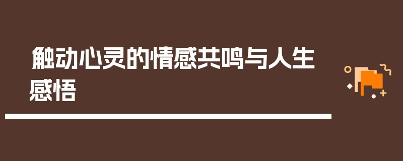 触动心灵的情感共鸣与人生感悟